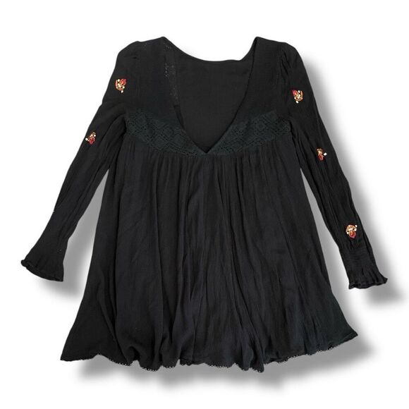 Free People Mojave A-Line Embroidered Dress Size Extra Small - Picture 6 of 7